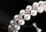 CWWZircons Double Rows Zirconia Big Bridal Bracelet for Women
