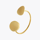 Flower Petals Cuff Bracelet Stainless Steel Bangle For Women