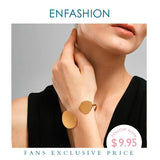 Flower Petals Cuff Bracelet Stainless Steel Bangle For Women