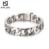 14mm High Stainless Steel Men's Bracelet O-chain