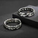 14mm High Stainless Steel Men's Bracelet O-chain