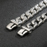 14mm High Stainless Steel Men's Bracelet O-chain
