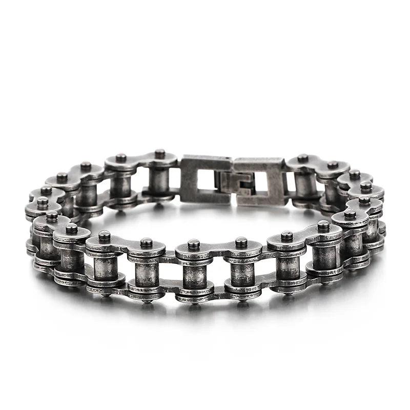 Gothic Gear Biker Chain Bracelet Retro Motorcycle Link Chain Bracelet