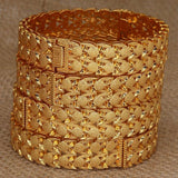 4pcs 24K Bangles Ethiopian Dubai Bangles for Women