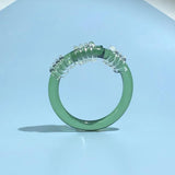 Clear Acrylic Geometric Bangle Bracelet for Women