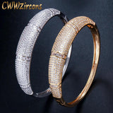 CWWZircons Yellow Armband Bridal Wedding Cuff Bangle BG025