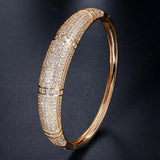 CWWZircons Yellow Armband Bridal Wedding Cuff Bangle BG025