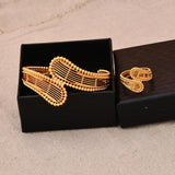24K Dubai Ring Bangles Set for Women Girls, Dubai African Birthday Bracelets