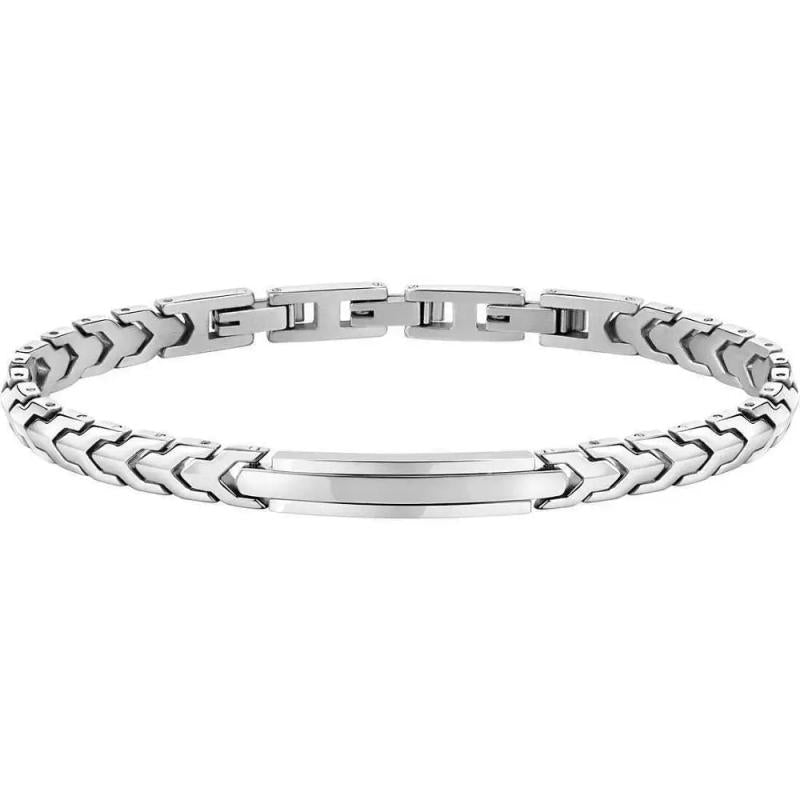 Stainless Steel Men's Matt and Polish Bracelet