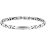 Stainless Steel Men's Matt and Polish Bracelet