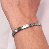 Stainless Steel Men's Matt and Polish Bracelet