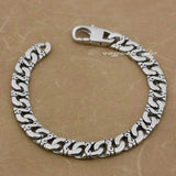 Stainless Steel Mens Biker Link Chain Bracelet 5A023