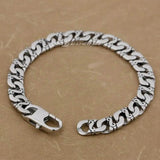 Stainless Steel Mens Biker Link Chain Bracelet 5A023