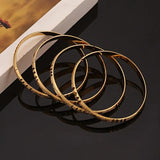 4pcs Punk Style Dubai Jewelry Bangles For Ethiopian Bangle & Bracelets