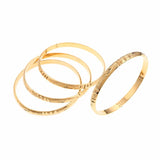 4pcs Punk Style Dubai Jewelry Bangles For Ethiopian Bangle & Bracelets