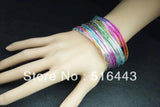 60pcs Enamel Frosted Bangles Bracelets Jewelry A-239