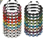 16 Pcs/lot 10mm Micro Pave Disco Ball Beads Bracelet Men Fashion Lot