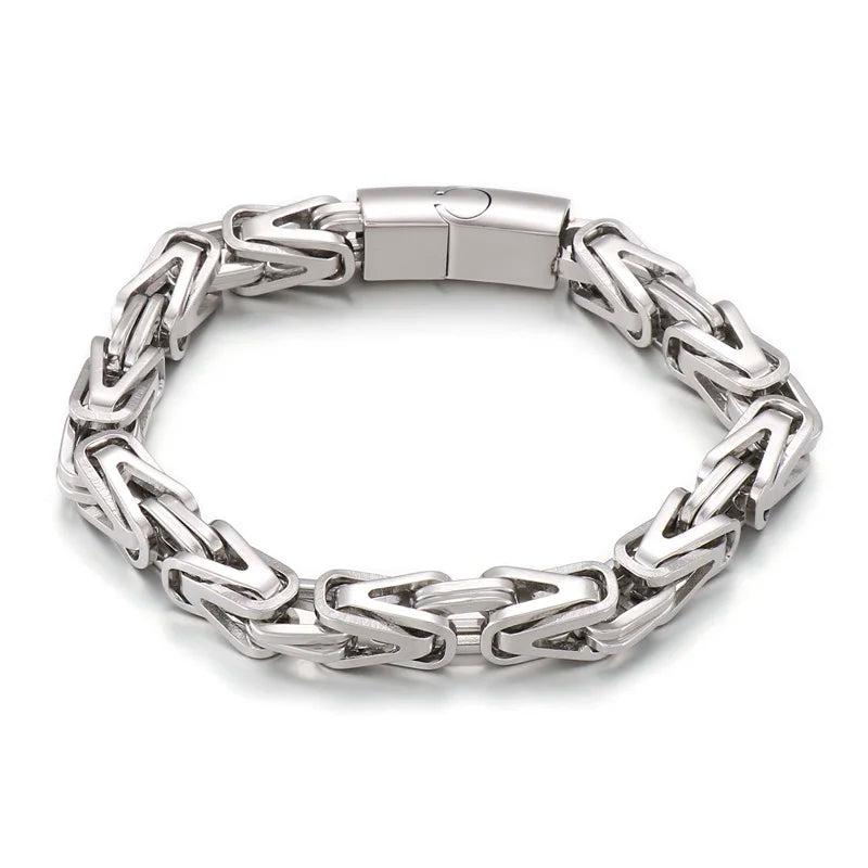 8mm Metal Bike Chain Stainless Steel Bracelet