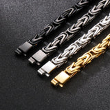 8mm Metal Bike Chain Stainless Steel Bracelet
