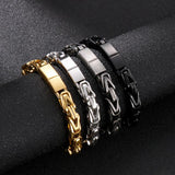 8mm Metal Bike Chain Stainless Steel Bracelet