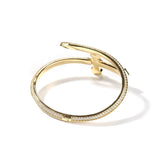 Curve Sword Cuff Bangle for Women Cubic Zircon Bracelets