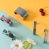 Butterfly Bracelet Stainless Steel Cuff - Boho Leather Bracelet for Women