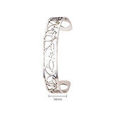 Butterfly Bracelet Stainless Steel Cuff - Boho Leather Bracelet for Women