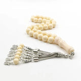 Ivory Resin Tasbih 33Beads Muslim Bracelet Eid Arabic Jewelry