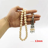 Ivory Resin Tasbih 33Beads Muslim Bracelet Eid Arabic Jewelry