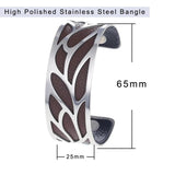 Cremo Argent Arm Cuff Bracelet Stainless Steel Leather
