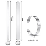 16 Pcs Stainless Steel Bangle Blanks - DIY Cuff Bracelet Blanks