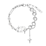 Metal Chain Bracelet for Women Cute Little Bear Charm