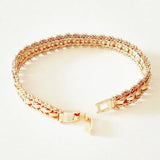 Men Bracelet Male Rose 585 Jewelry Hand Link Charm Wide Bangle Man Gift