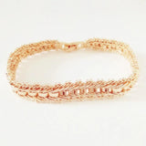 Men Bracelet Male Rose 585 Jewelry Hand Link Charm Wide Bangle Man Gift
