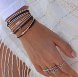 Dubai Bridal Wedding Gift CZ Zircon Baguette Bracelet Bangle
