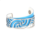 Stainless Steel Cuff Bracelets Interchangeable Leather Band Jewelry Women