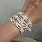 5 Times Wrap Beadwork Bracelet Jewelry Gift for Mom