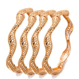 Ethnic Dubai Bangles Set with Bracelet Women Girl Bride Cuff Dubai Bangles