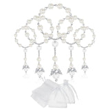 30 Pcs Baptism Acrylic Mini Rosaries with Organza Bags
