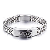 316L Stainless Steel Masonic ID Bracelet