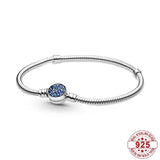 925 Silver Snake Bone Chain Bracelet Women