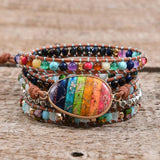 Boho Wrap Bracelet Chakra Vegan Jewelry