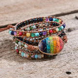 Boho Wrap Bracelet Chakra Vegan Jewelry