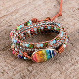 Boho Wrap Bracelet Chakra Vegan Jewelry