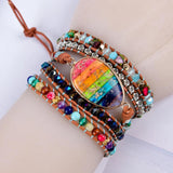 Boho Wrap Bracelet Chakra Vegan Jewelry