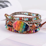 Boho Wrap Bracelet Chakra Vegan Jewelry