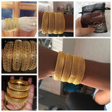24k Bangles for Women Dubai Bride Wedding Ethiopian Bracelet Africa Bangle