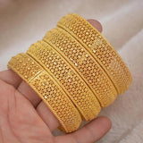 24k Bangles for Women Dubai Bride Wedding Ethiopian Bracelet Africa Bangle