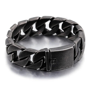 20mm Cuban Chain Bracelet Stainless Steel Chunky Tattoos Decoration