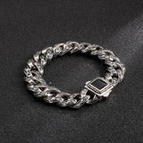 Vintage Gothic Style Male Bracelet Stainless Steel Clasp Charm